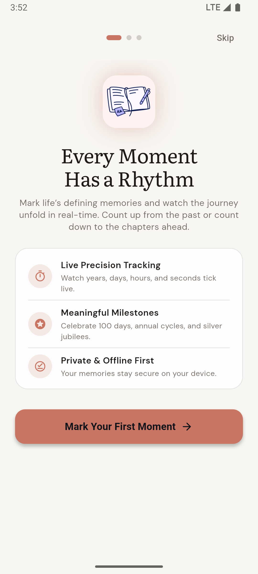Memory Marker screen 1