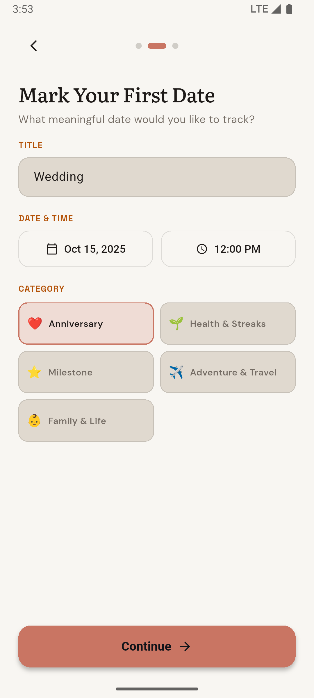 Memory Marker screen 2